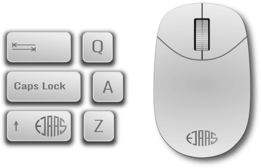 computer keyboard keys and computer mouse